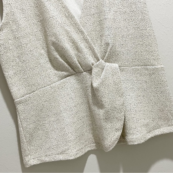 J CREW 365 Women’s Gray BOUCLE PEPLUM TANK Layering Suiting Front Detail Size S - Picture 4 of 9